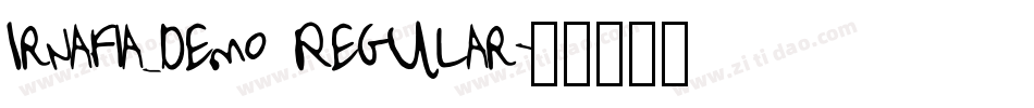Irnafia_demo Regular字体转换